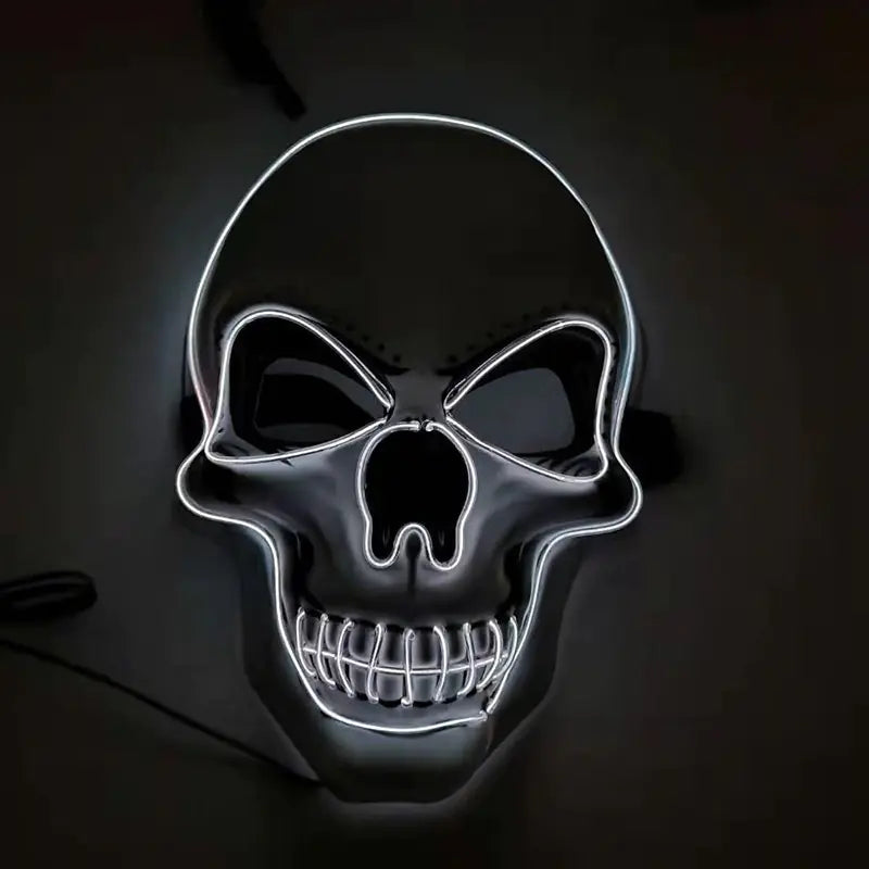 Spookyglo™ LED Glow Skull Mask for Halloween Party