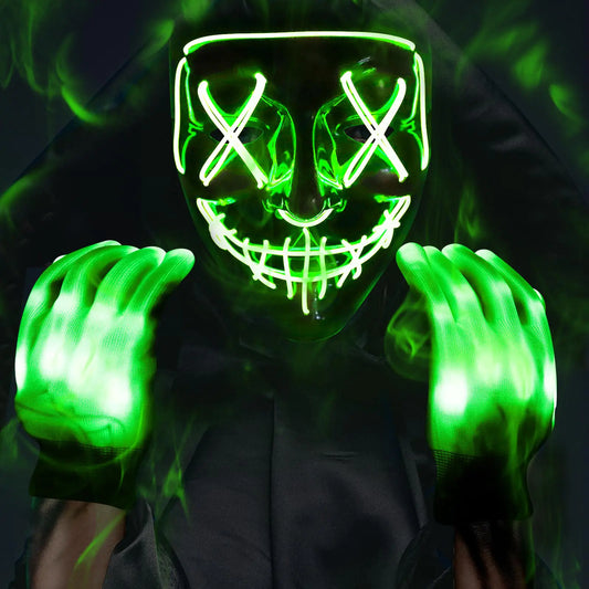 Spookyglo™ Halloween Mask  — With Gloves