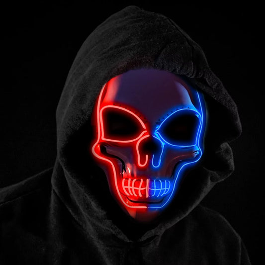 Oceanwings Halloween Mask LED Light up Costumes Scary Mask for Party Supplies Favor