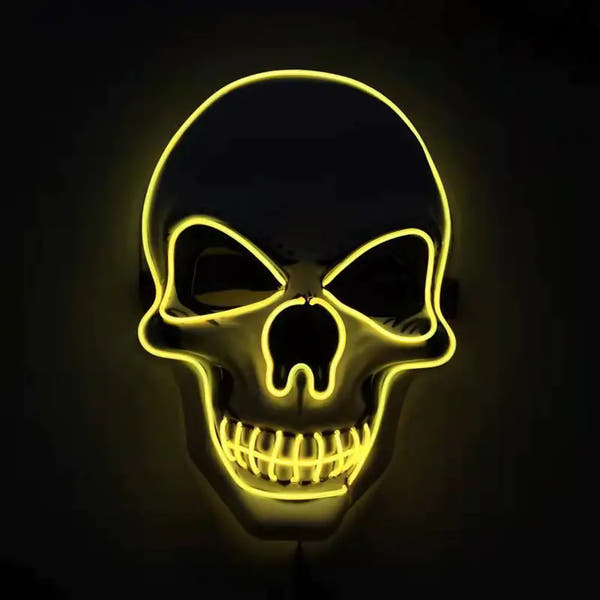 Spookyglo™ LED Glow Skull Mask for Halloween Party