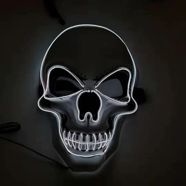 Spookyglo™ LED Glow Skull Mask for Halloween Party