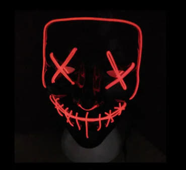 Spookyglo™ Halloween Mask  — Steal the Night With Flashing Ghost Face Mask