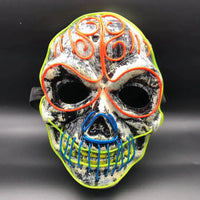 Spookyglo™ Skull Mask with Three-Color Light for Halloween