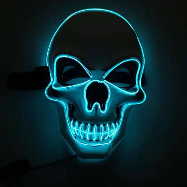 Spookyglo™ LED Glow Skull Mask for Halloween Party